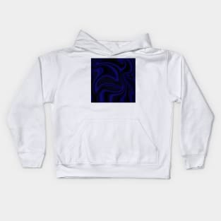 Blue paint drip Kids Hoodie